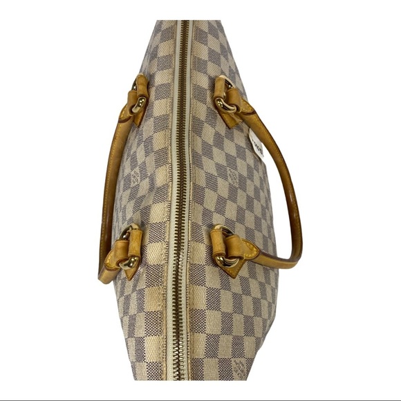 Louis Vuitton Tote bag white damier leather handbag used good condition vintage - Picture 10 of 14
